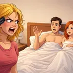 Blondinka sumi, da jo mož vara