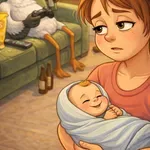 Kaj dela štorklja, ko prinese otroka?