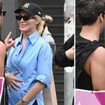 Καινούργιου: Η βόλτα στο κέντρο και η στιγμή που πιάνει την κοιλίτσα της