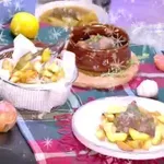 Πεντανόστιμο λεμονάτο μοσχαράκι με τηγανητές πατάτες