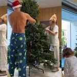 Οικονομάκου: Στόλισε το δέντρο με τον Μπρούνο Τσερέλα και τα παιδιά της