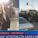 «Εισβολή» αγροτών στη Λάρισα με τα τρακτέρ