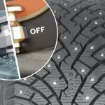 Konec kompromisov? Ko ni ledu, se znajo žebljički skriti nazaj v gumo.