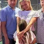 Nadiya Bychkova po sedmih letih spet srečala očeta