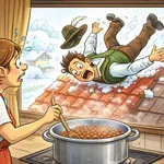 Kaj se zgodi, ko Gorenjec pade s strehe?