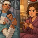 Mož je imel prometno nesrečo