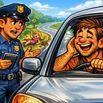Policist ustavi moškega, ki je izgubil ženo