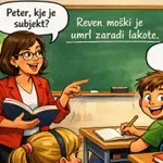 Peter se heca v šoli