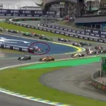 VIDEO / Ludi restart utrke u Brazilu: Leclerc ostao bez prednjeg kotača