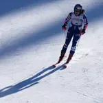 Ljutić s brojem 3 starta u utrci veleslaloma na mjestu gdje je prvi put bila na postolju