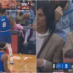 VIDEO / Tik uz teren uživala u NBA okršaju, a onda je doletjela lopta i uništila joj pivo! Reakcija je hit