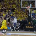 Da li je Partizan oštećen? Pogledajte koš za pobedu Makabija