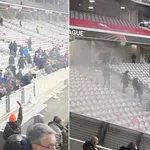 Od reporterke SK iz Lila: Bačen suzavac na navijače Zvezde