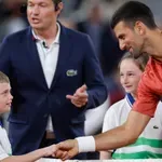 Novak Đoković in mladi fant v nori bitki s časom