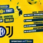 AdmiralBet 100+ tiket - "Derbi Italije za kvotu 166,32!