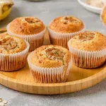 Napravite ukusne mafine s bananom i borovnicama bez brašna