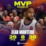 Montero blistao u Tel Avivu i ponio MVP priznanje 27. kola Evrolige