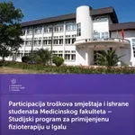 Participacija troškova za studente primijenjene fizioterapije u Igalu