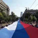 SNS organizovao skup Srbija jedna porodica ispred Doma Narodne skupštine u Beogradu