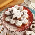 Χριστουγεννιάτικα μπισκότα Linzer cookies