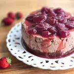 Cheesecake σοκολάτα φράουλα