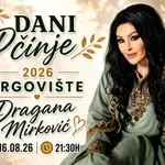 Dragana Mirković zvezda manifestacije „Dani Pčinje“ u Trgovištu