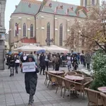 Protest podrške poslaniku Radivoju Jovoviću u Novom Sadu