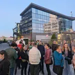 Protest zaposlenih N1 ispred redakcije