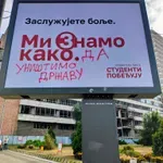 Ruiniranje bilborda „Studentske liste" i pogrdni grafiti