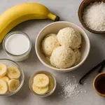 Zdravi sladoled od banane, kokosa i vanile