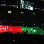 Telekom Center: Η εντυπωσιακή είσοδος του Παναθηναϊκού στο γήπεδο