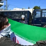 Διαδήλωση στην πρεσβεία των ΗΠΑ για τις στρατιωτικές επιχειρήσεις στο Ιράν