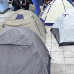 Συμβολική κατασκήνωση φοιτητών έξω από την Περιφέρεια Ηπείρου
