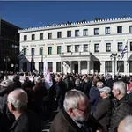 Συγκέντρωση διαμαρτυρίας συνταξιούχων στην Αθήνα
