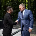 Συνάντηση του Ουκρανού προέδρου Ζελένσκι με τον πρωθυπουργό της Σλοβακίας Φίτσο