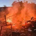 Ουκρανία- Μακελειό από πτώση ρωσικού drone σε στάση