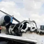 Kongo: Zapalio se Airjet Embraer ERJ 145 prilikom sletanja