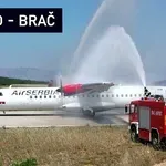 VIDEO: Air SERBIA ATR-72-600- prvo sletanje na Brač