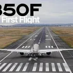 VIDEO: Prvi let A350F