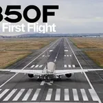 VIDEO: Prvi let A350F