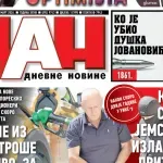 Naslovna strana "Dana" za 16. mart 2026.