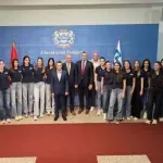 Mujović upriličio prijem za odbojkašice Budućnosti