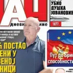 Naslovna strana "Dana" za 1. april 2026.