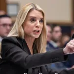 (FOTO) Portret Pem Bondi završio u smeću nakon što ju je Tramp smijenio