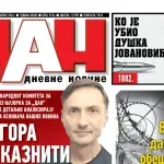 Naslovna strana “Dana” za 6. april 2026.