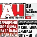 Naslovna strana “Dana” za 9. april 2026