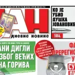 Naslovna strana “Dana” za 10. april 2026