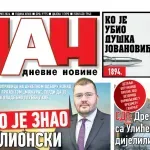 Naslovna strana “Dana” za 18. april 2026