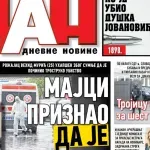 Naslovna strana "Dana" za 22. april