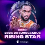 Žan Montero proglašen za "Zvijezdu u usponu" Evrolige